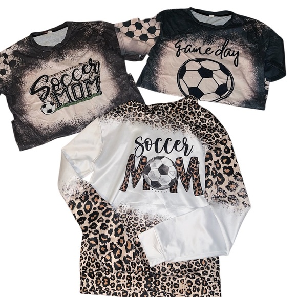 Soccer Mom Bundle T Shirts Hoodie White Gray Black Size L - Picture 2 of 12